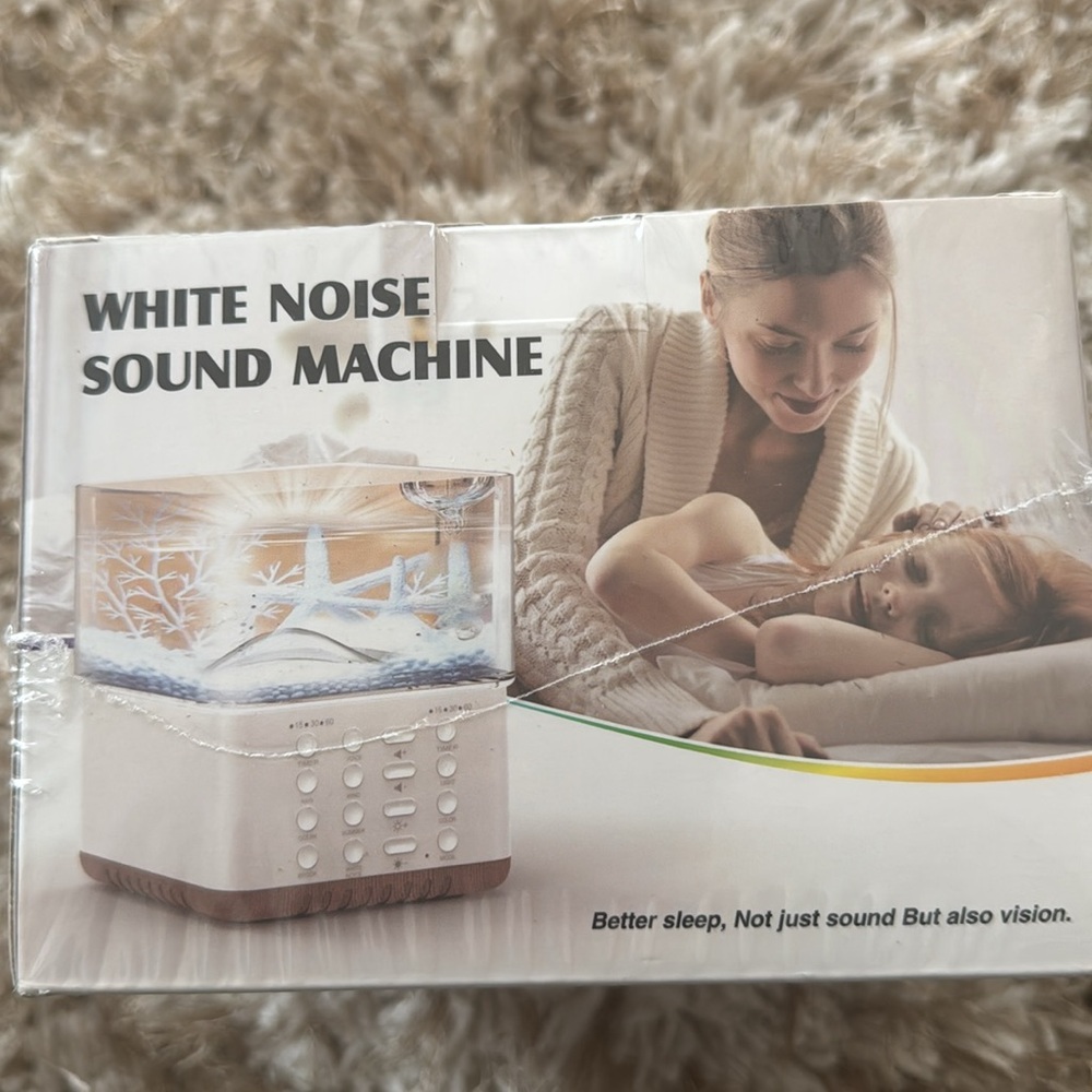 White Noise Machine for Sleeping, 30 Soothing Natural Sound 15 Night Light
